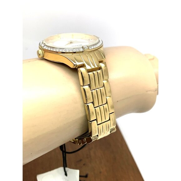 Bulova Women's Watch 98L274 Quartz Mother of Pearl White Dial Gold Gemmed 32mm - Picture 11 of 14